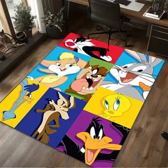 Discover Disney Cartoon Rug for Kids Room Decor