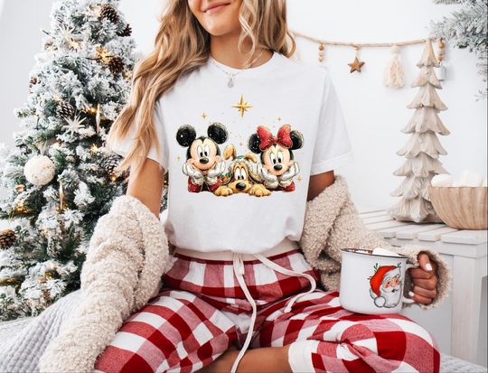 Discover Mickey Minnie Pluto Christmas Shirt, Disney Oily Christmas Tee, Walt Disney World Christmas Sweatshirt, Disney Merry Christmas Sweater