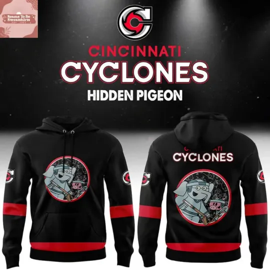Discover Cincinnati Cyclones x Hidden Pigeon Night 2026 Hoodie