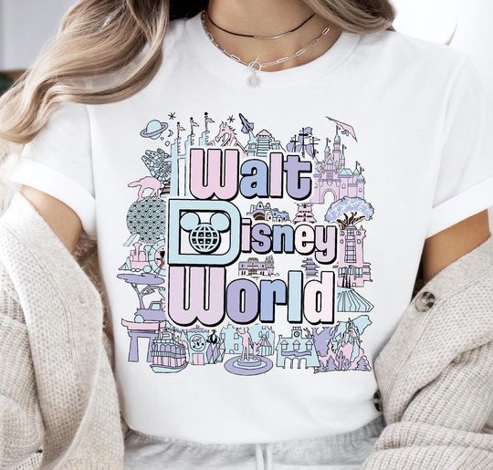 Discover Walt Disney World Retro Shirt, Disneyland Family Vacation 2025 Tee, Vintage Disney World Sweater, WDW Trip, Cute Disney Magic Kingdom Shirt
