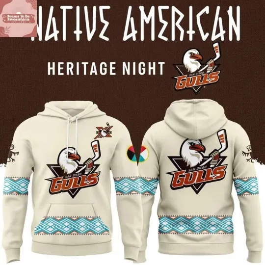 Discover San Diego Gulls x Native American Heritage Night 2026 Hoodie