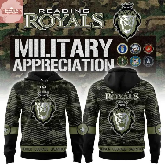 Discover Reading Royals x Military Appreciation Night 2026 Hoodie