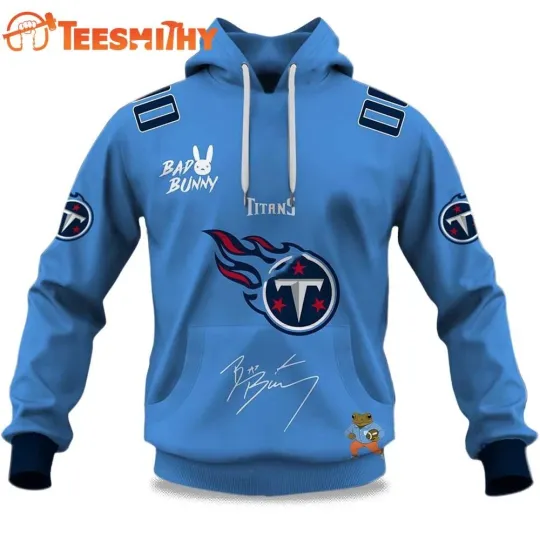Personalized Titans football Bad Bunny Super Bowl LX 2025 2026 Hoodie
