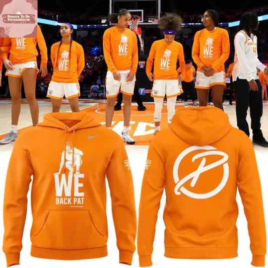 Discover Tennessee Lady Volunteers Women Basketball 2026 We Back Pat Hoodie