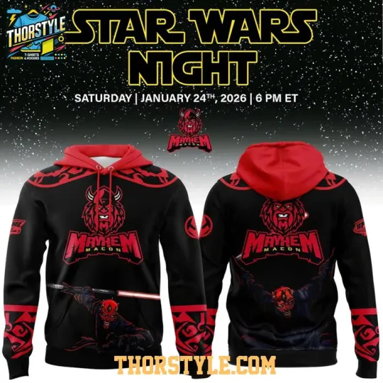 Macon Mayhem Star Wars Night Join Dark Side 2026 Hoodie