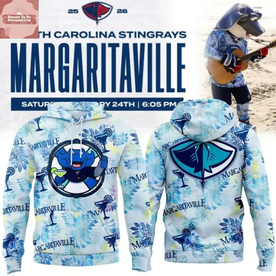 Discover South Carolina Stingrays x Margaritaville Night 2026 Hoodie