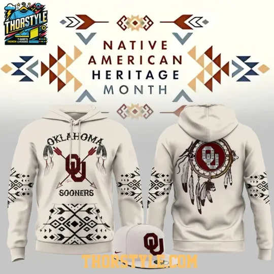 Oklahoma Sooners Football Native American Heritage Month Hoodie 2025