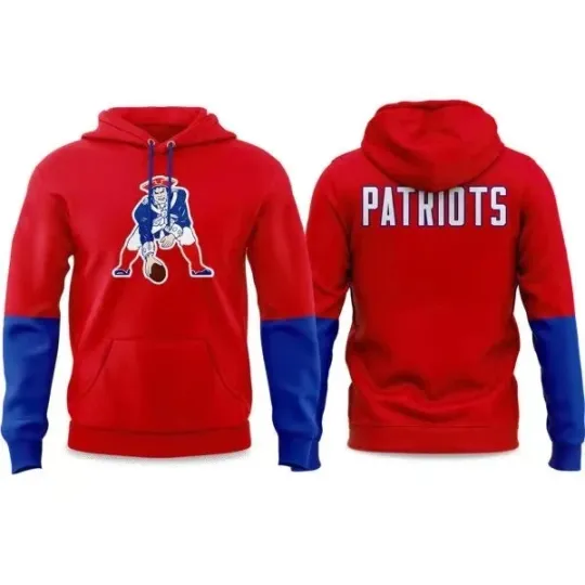 Discover P@triots Historic Throwback Style Football Hoodie
