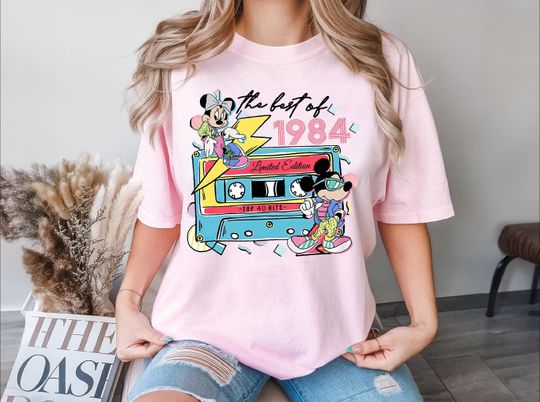 Discover Disney The Best Of 1984 Shirt, Mickey And Minnie Sweatshirt, Disney Vintage T-Shirt