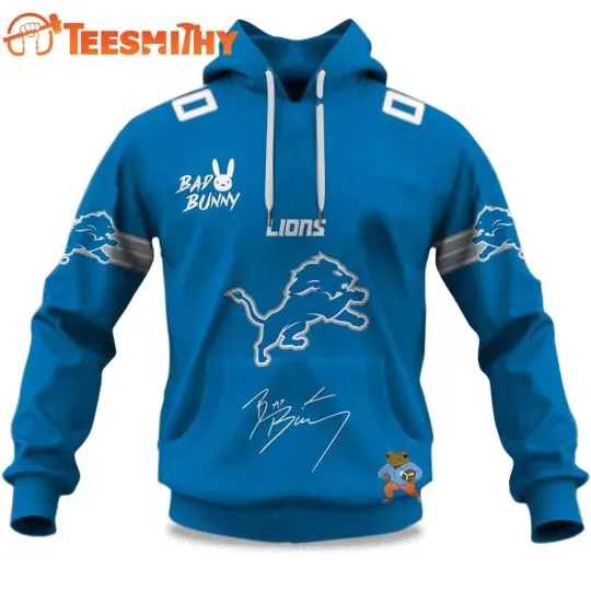 Discover Personalized Lions football Bad B Super Bowl LX 2025 2026 Hoodie
