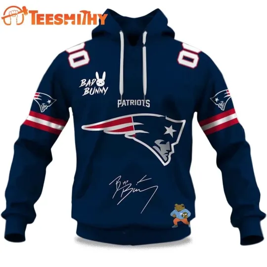 Discover Personalized Patriots football Bad B Super Bowl LX 2025 2026 Hoodie