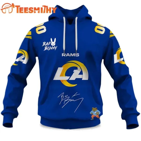 Discover Personalized Rams football Bad B Super Bowl LX 2025 2026 Hoodie