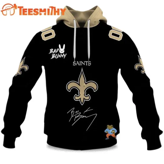 Discover Personalized Saints football Bad B Super Bowl LX 2025 2026 Hoodie