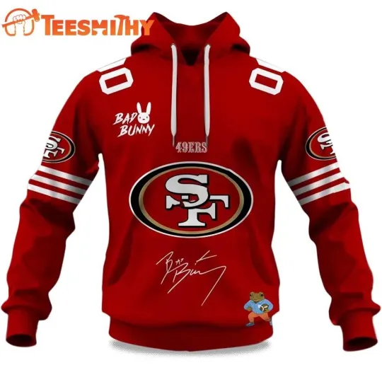 Personalized 49ers football Bad B Super Bowl LX 2025 2026 Hoodie