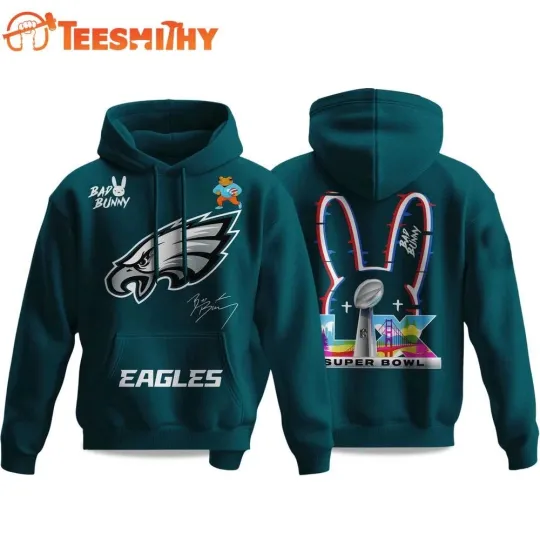 Discover Eagles football Bad B Super Bowl LX 2025 2026 Hoodie