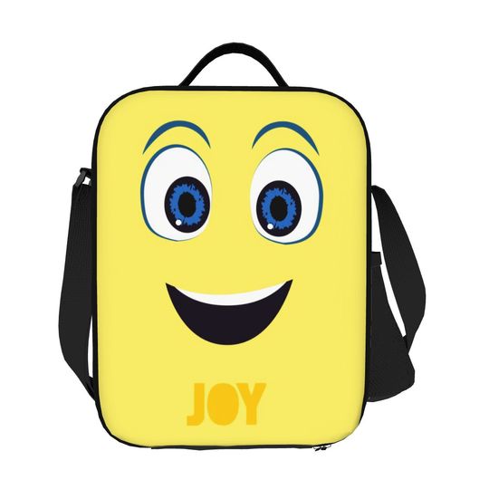 Discover Custom Inside Out Joy Insulated Lunch Tote Bag for Women Portable Thermal Cooler Food Bento Box Outdoor Camping Travel