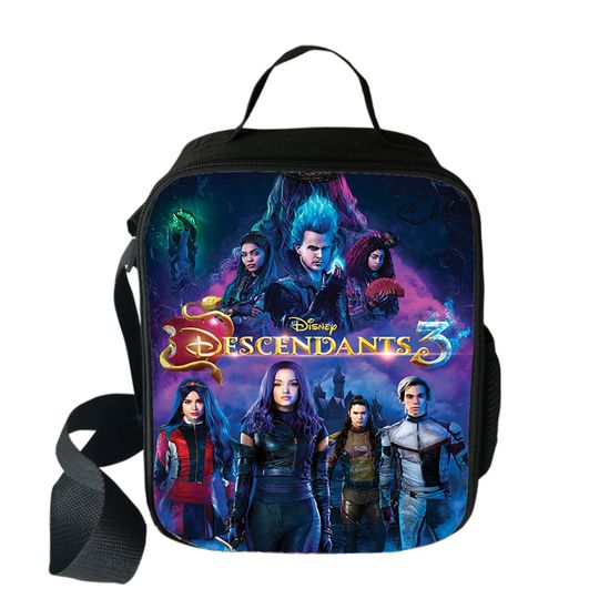 Discover Disney Descendants Cooler Lunch Bag Cartoon Girls Portable Thermal Food Picnic Bags for School Kids Boys Box Tote