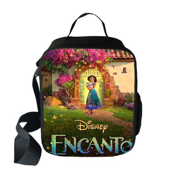 Disney Encanto Kids Lunch Bag Travel Tote Food Storage Bag for Boys and Girls