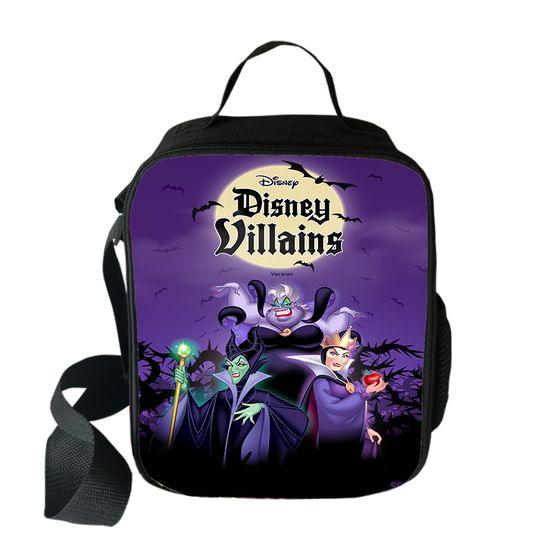 Discover Disney Maleficent Protect Lunch Bags Boys Girls Travel Tote Bags Picnic Food Fresh Storage Bags Student Messenger Bag