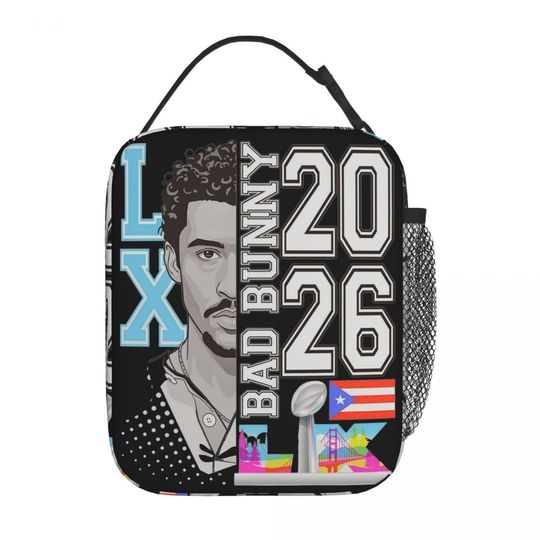 Discover Benito Bowl Puerto Rican Bads Bunnys Halftime Show Insulated Lunch Bag Portable Cooler Thermal Lunch Boxes For School Office
