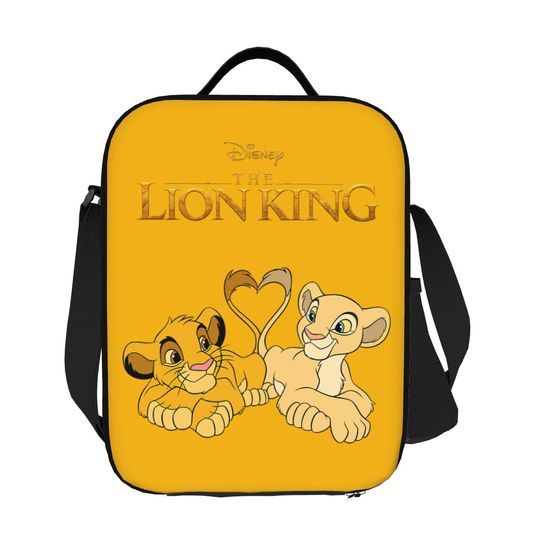Discover Custom The Lion King Simba And Nala Thermal Insulated Lunch Bag Women Lunch Container for Outdoor Picnic Bento Food Box