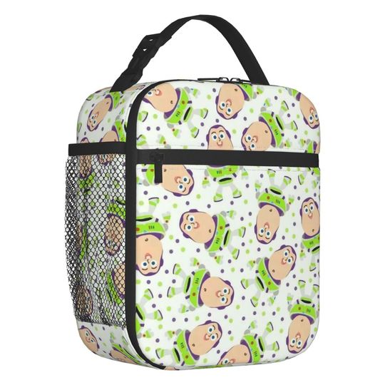 Discover Custom Toy Story Buzz Lightyear Portable Lunch Boxes Waterproof Cooler Thermal Food Insulated Lunch Bag School Children Student