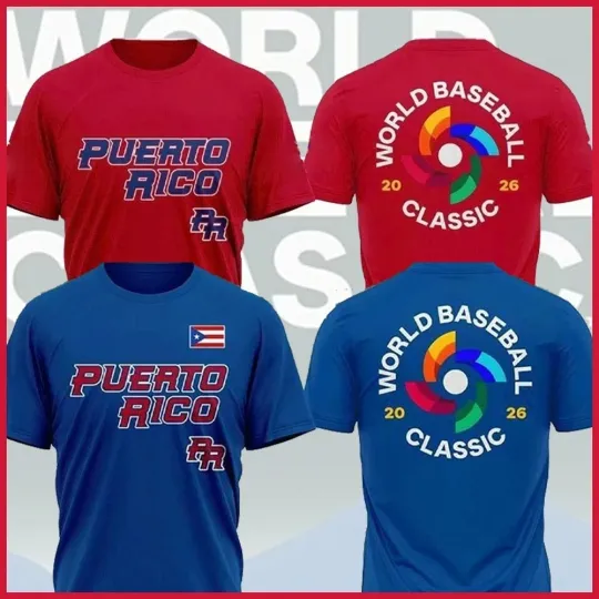 Discover Puerto Rico 2026 World Baseball Classic Shirt Gift For Fan