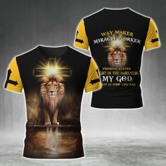 Discover Custom Name God Jesus Christian AOP shirt 3D shirt Full Size S-5XL