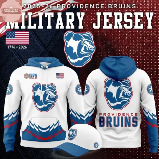 Discover Providence Bruins x Military Appreciation Night 2026 Hoodie