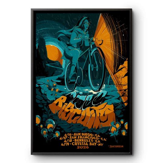 Discover The Disco Biscuits Bicycle Day West Coast 2026 Tour Poster