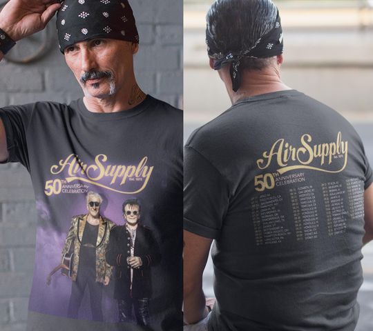 Discover Unisex Double Sided T-Shirt Air Supply Tour 2025/2026