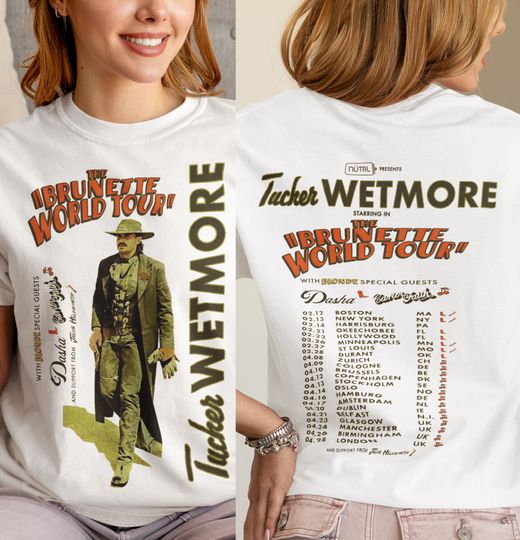 Discover Unisex Double Sided T-Shirt Tucker Wetmore Hoodie Sweatshirt 2026 Tour