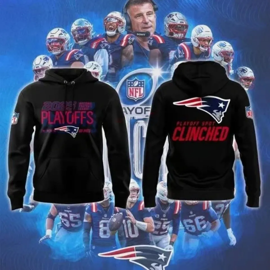 Discover P@triots Playoff Run Football Fan Hoodie
