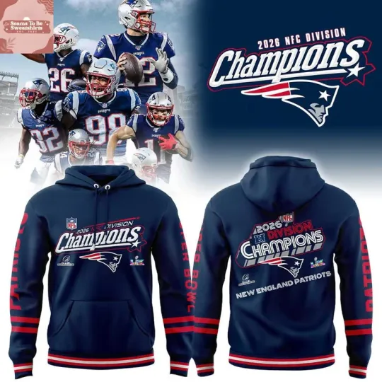 P@triots Super Bowl 2026 N.F.C Division Champions Hoodie T-Shirt