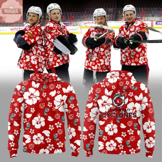 Discover Cincinnati Cyclones Hawaiian 2026 Hoodie T-Shirt