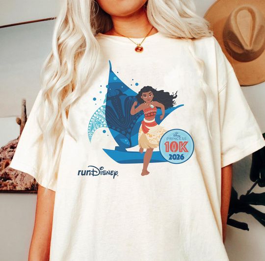 Discover Moana Princess 10K Shirt, Rundisney Marathon 2026 Shirt, Every Mile Is Magic Shirt