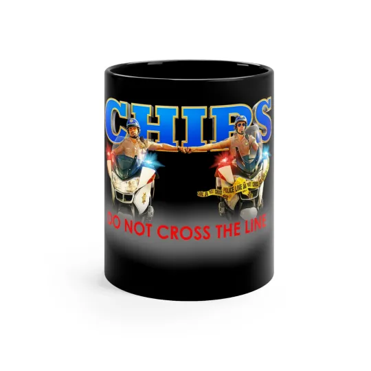 Discover CHIPS Police Retro Movie 11oz Coffee Tea Black Mug