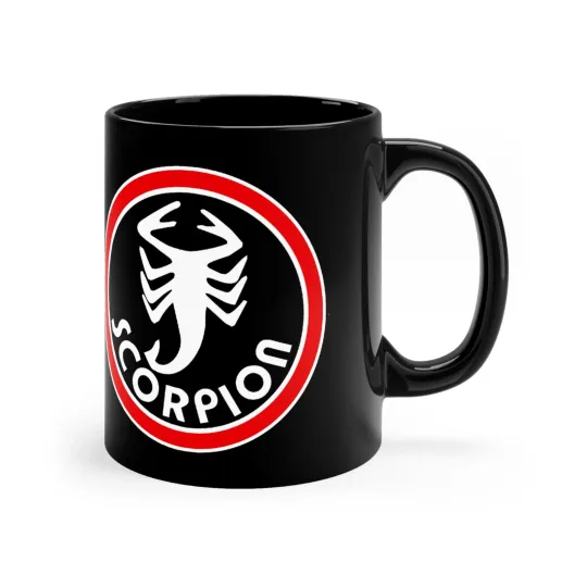 Discover Scorpion Snowmobile 11oz Coffee Tea Black Mug