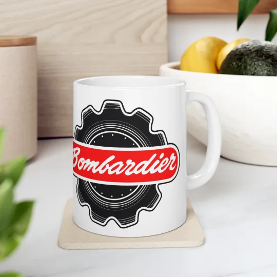 Discover Bombardier Ski-Doo 11oz Coffee Tea White Mug