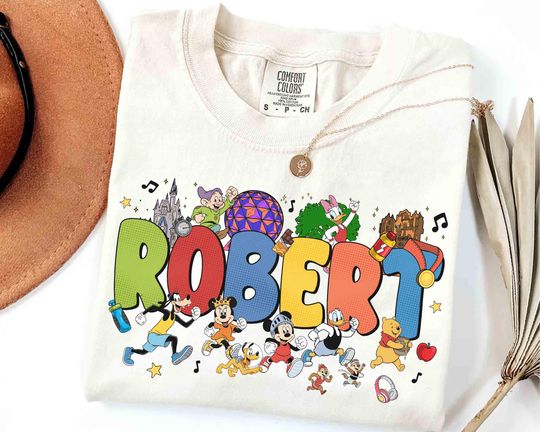 Discover Custom Name runDisney Walt Disney World Marathon Weekend 2026 Shirt, Mickey & Friends Epcot, Runner 5K 10K Half Marathon Challenge