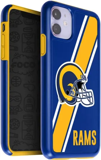 Discover football Los Angeles Rams Dual Hybrid Case for iPhone 11 & XR (6.1")