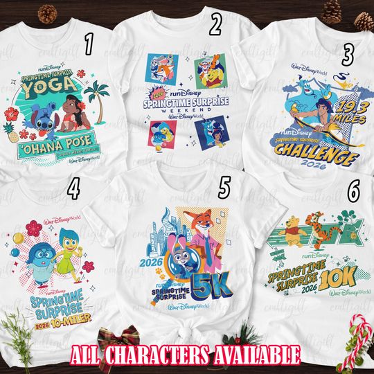 Discover Springtime Surprise Weekend Shirt, Spring RunDisney 2026 Shirt, Disney Marathon Christmas Shirt, Walt Disneyworld Hapiest Race Shirt, THA328