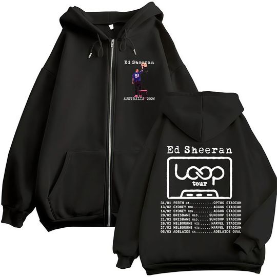 Ed Shee Loop Tour Australia 2026 Zipper Hoodie