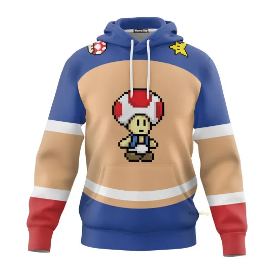 Personalized Toad Sports 3D Hoodie for Men and Women