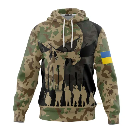 Discover Stand With Ukraine Camo Hoodie Ukraine Strong Merch QT301253Hf