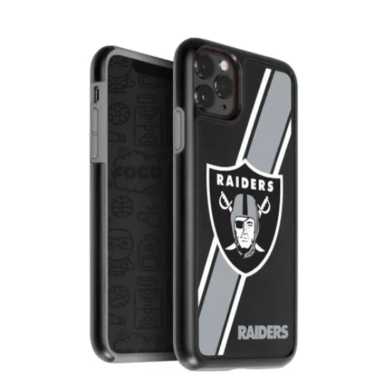 football Las Vegas Raiders Dual Hybrid Case for Apple iPhone 11Pro, XS & X