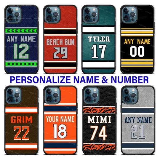 Discover Football Sports Jersey Designs Personalized Phone Case Cover fits iPhone Samsung