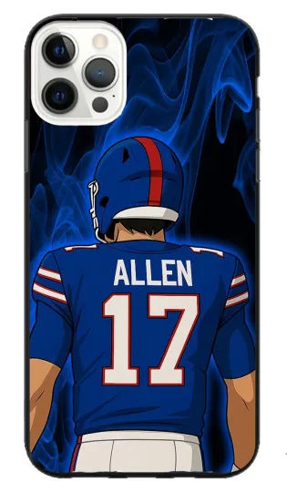 Josh Allen iPhone Case & Galaxy Case Football Buffalo Bills Cover