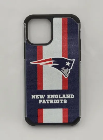 football New England Patriots Textured Stripe Case for iPhone 12 & 12 pro (6.1")