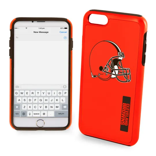 football Cleveland Browns Dual Hybrid Case For iPhone 8+, 7+, 6S+, 6+ (5.5")